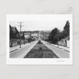 North Bend, Oregon Town View-foto Vykort