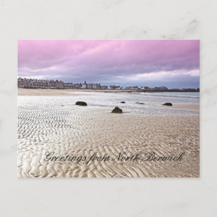 North Berwick-stranden i Skottland, vykort