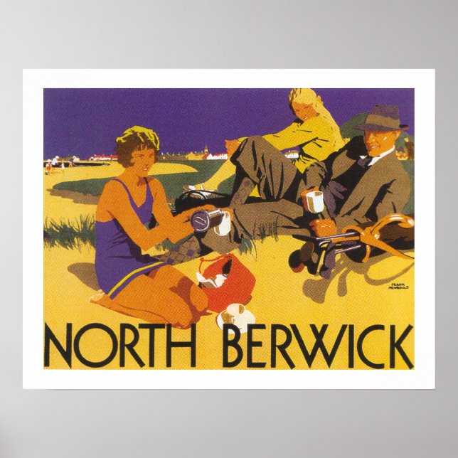 North Berwick (vit) Poster (Framsidan)