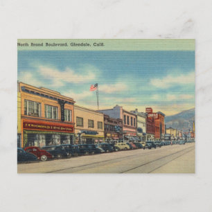 North Brand Boulevard, Glendale, Kalifornien Vykort
