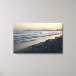 North California Beach Sunset Photograph Canvas