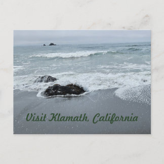 North California Kusten Rocky Pacific Beach Vykort