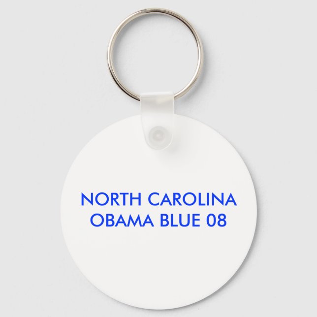 NORTH CAROLINA 08 OBAMA BLUE NYCKELRING (Framsida)