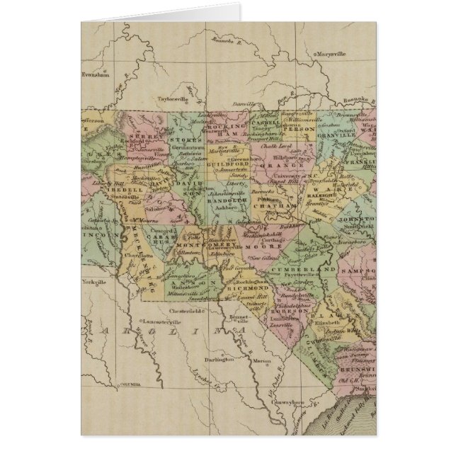 North Carolina 5 Hälsningskort (Framsidan)