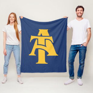 North Carolina A&T State Universiteten A LOGOTYP Fleecefilt