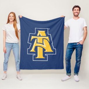 North Carolina A&T State Universiteten A LOGOTYP Fleecefilt