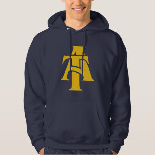North Carolina A&T State Universiteten A LOGOTYP Hoodie