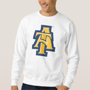 North Carolina A&T State Universiteten A LOGOTYP Lång Ärmad Tröja