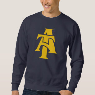 North Carolina A&T State Universiteten A LOGOTYP Lång Ärmad Tröja
