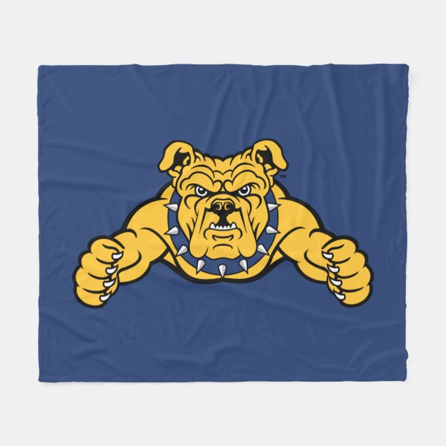 North Carolina A&T State Universiteten | Bulldog Fleecefilt (Framsidan (Horisontell))