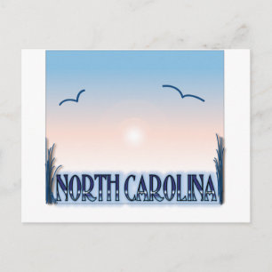 North Carolina Airbrush Sunset Vykort
