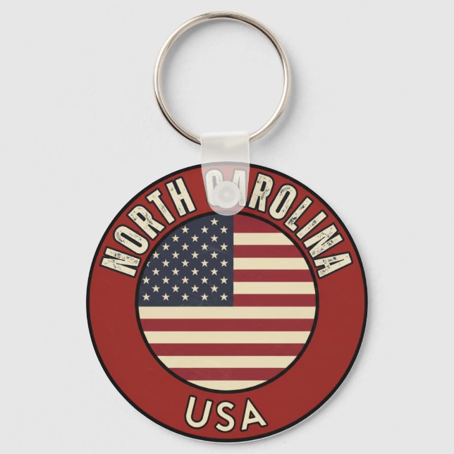 North Carolina Amerikas förenta stater Nyckelring (Framsida)