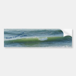 North Carolina är Home Ocean Wave Bumper Sticker Bildekal