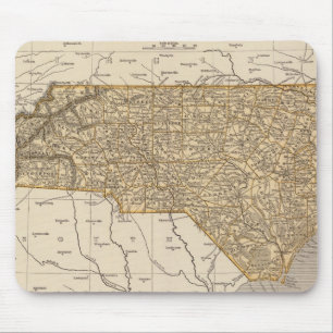 North Carolina Atlas Karta Musmatta