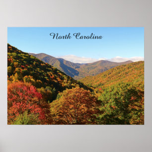 North Carolina berg Poster