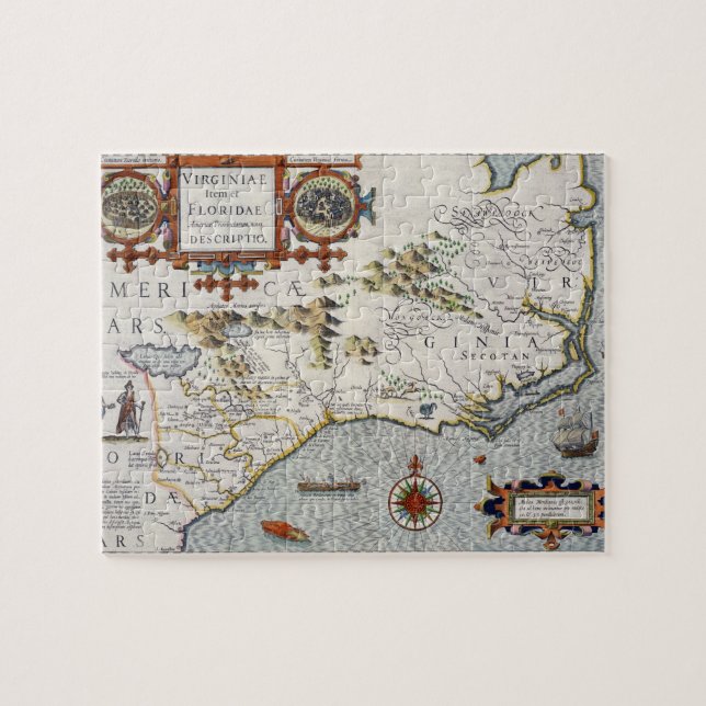 North Carolina betitlat 'Virginiae objekt et Pussel (Horisontell)