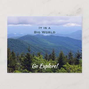 North Carolina Blue Ridge Mountains Postcard Vykort