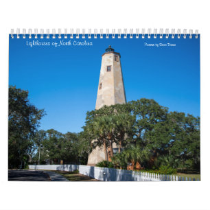 North Carolina Calendar Med-fyrar Kalender