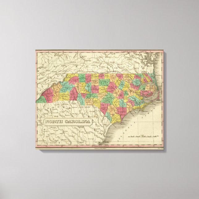 North Carolina Canvastryck (Framsida)