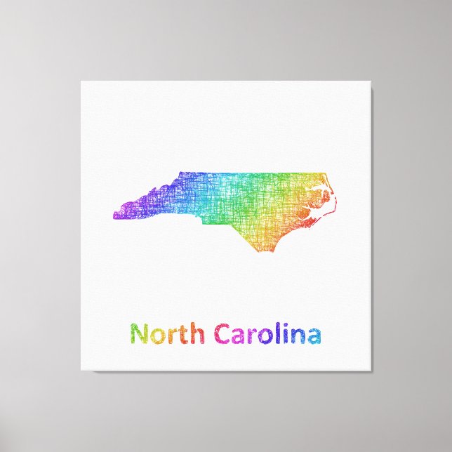 North Carolina Canvastryck (Framsida)