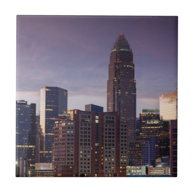North Carolina, Charlotte, förhöjd vy Kakelplatta (Framsidan)