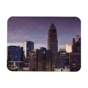 North Carolina, Charlotte, höjdvy Magnet