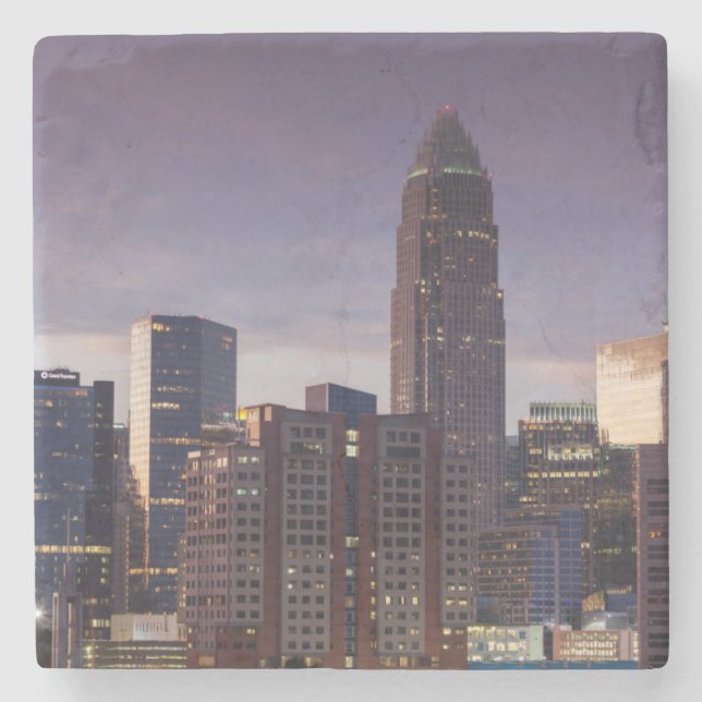 North Carolina, Charlotte, upphöjd vy Underlägg Sten (Framsidan)