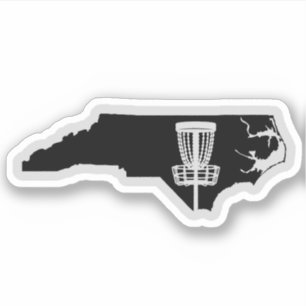 North Carolina Disk Golf Sticker Klistermärken