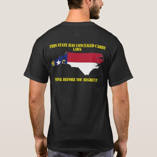 North Carolina dolde bär skjortan Tee (Baksida)