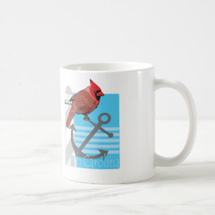 North Carolina-fågel, ljushus Kaffemugg