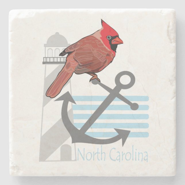 North Carolina-fågel, ljushus Underlägg Sten (Framsidan)