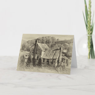 North Carolina Farm Greeting Card Helgkort