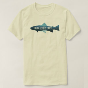 North Carolina Fish Sten North Sjö T Shirt
