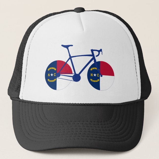 North Carolina Flagga Cycling Keps (Framsida)
