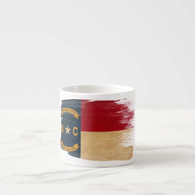 North Carolina flagga Espressomugg (Framsidan)