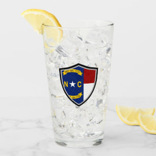 North Carolina flagga Glaskopp