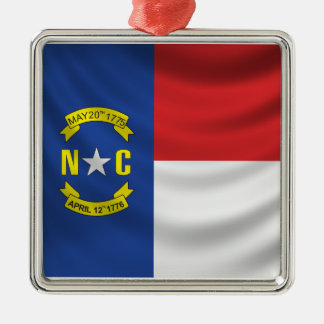 North Carolina flagga Julgransprydnad Metall