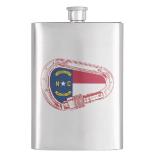 North Carolina Flagga klätting Carabiner Fickplunta