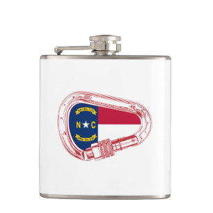 North Carolina Flagga klätting Carabiner Fickplunta