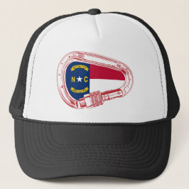 North Carolina Flagga klätting Carabiner Keps
