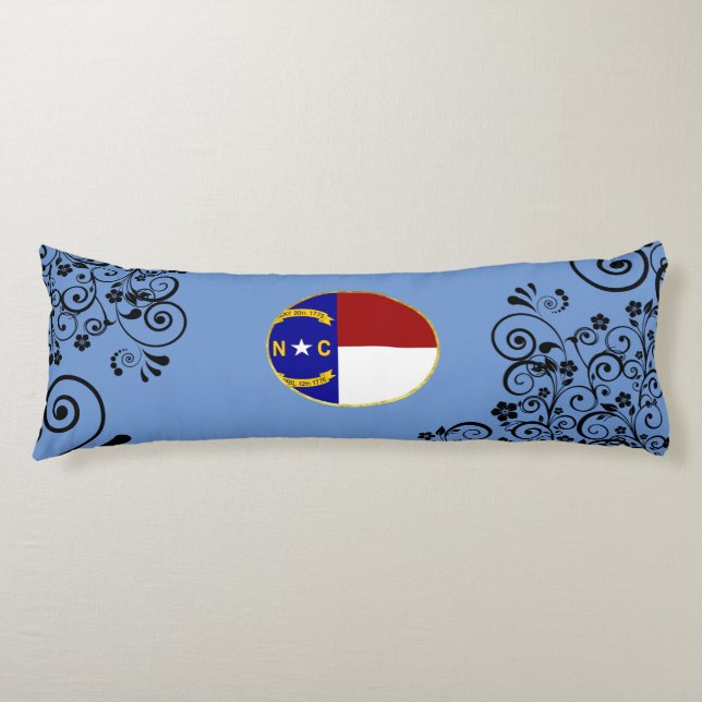 North Carolina flagga Kroppskudde (Framsidan)