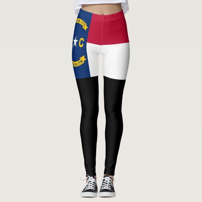 North Carolina flagga Leggings (Framsida)