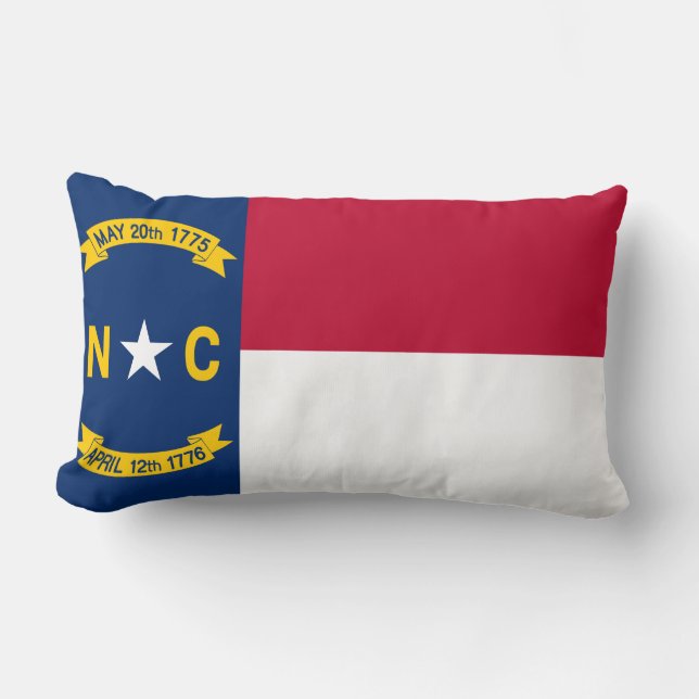 North Carolina Flagga Lumbarkudde (Framsida)