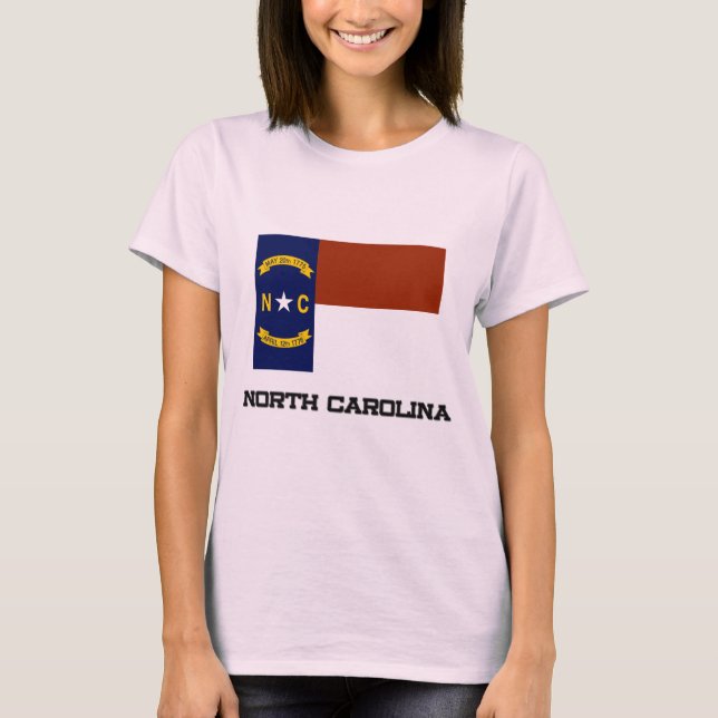 North Carolina Flagga T-shirt (Framsida)