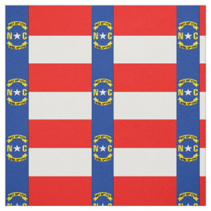 NORTH CAROLINA flagga Tyg