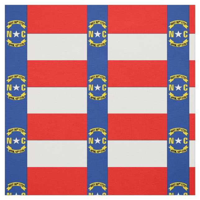 NORTH CAROLINA Flagga Tyg (Provkarta)