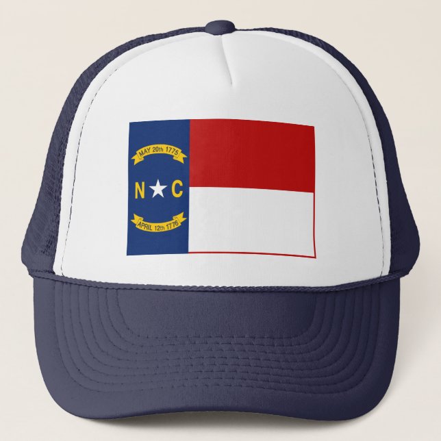 North Carolina flaggahatt Truckerkeps (Framsida)