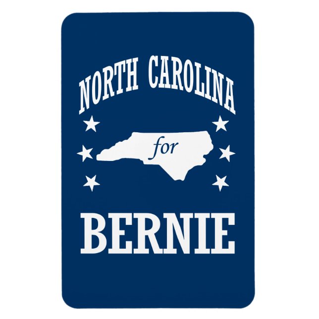 NORTH CAROLINA FOR BERNIE SANDERS MAGNET (Vertikal)