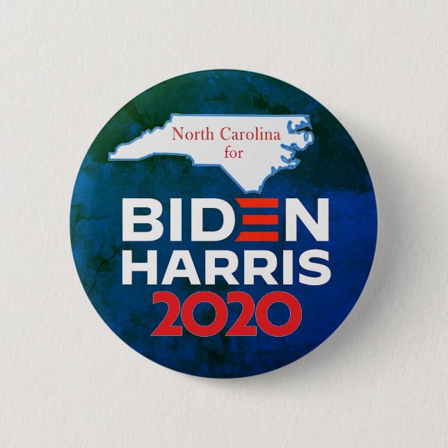 North Carolina för Biden Harris 2020 Knapp (Framsida)