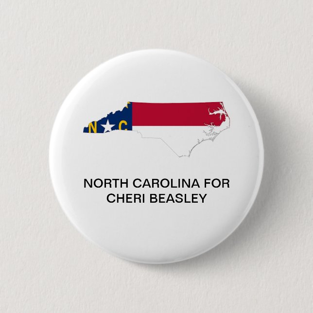 NORTH CAROLINA for CHERI BEASLEY SENATE Button Knapp (Framsida)
